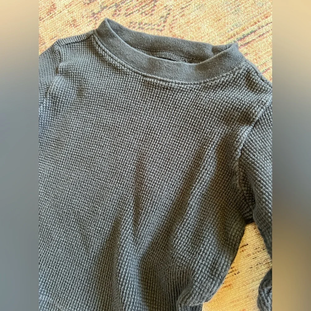 Crazy 8 Blue Long Sleeve Tee Waffle - Picture 3 of 4